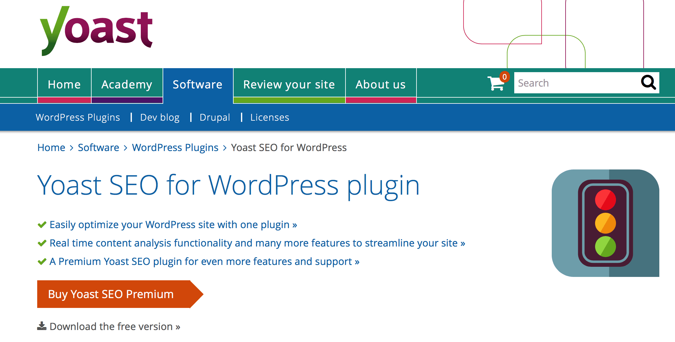 Yoast SEO plugin