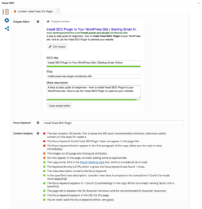 Install Yoast SEO Plugin