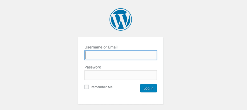 WordPress admin